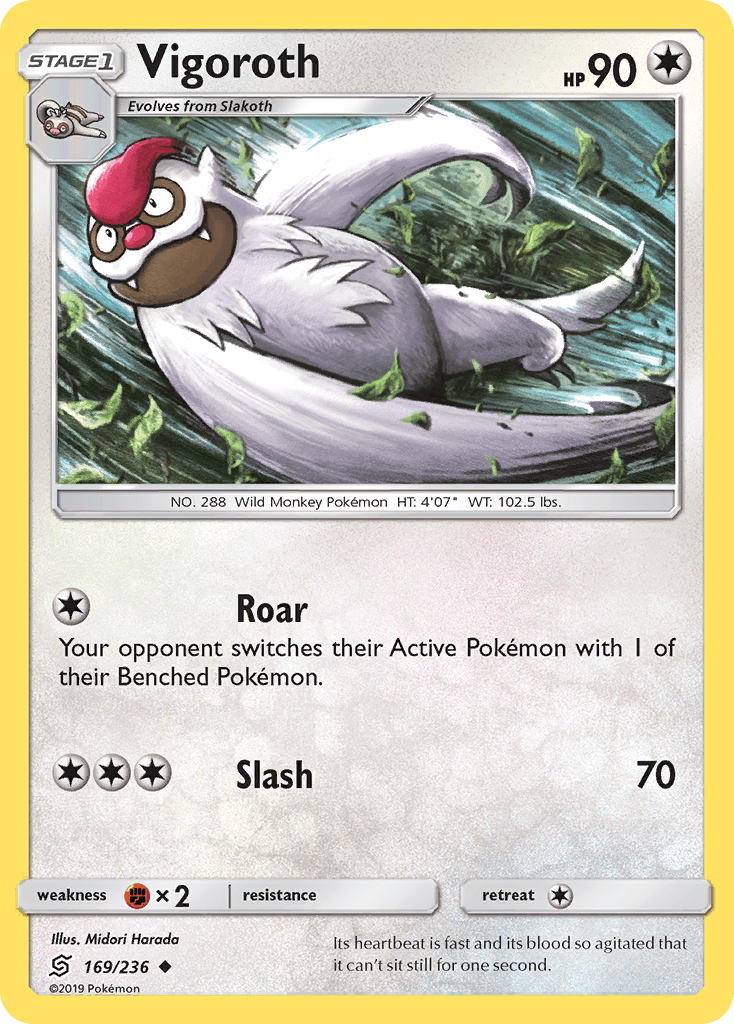 Vigoroth Pokémon card