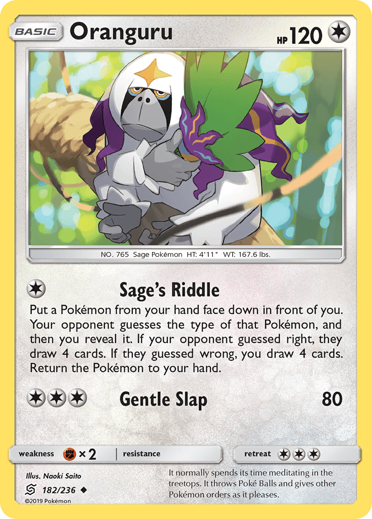 Oranguru Pokémon card