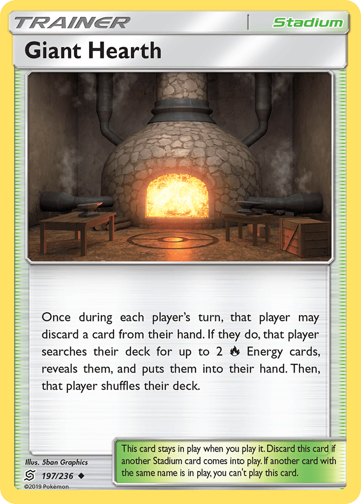 Giant Hearth Pokémon card