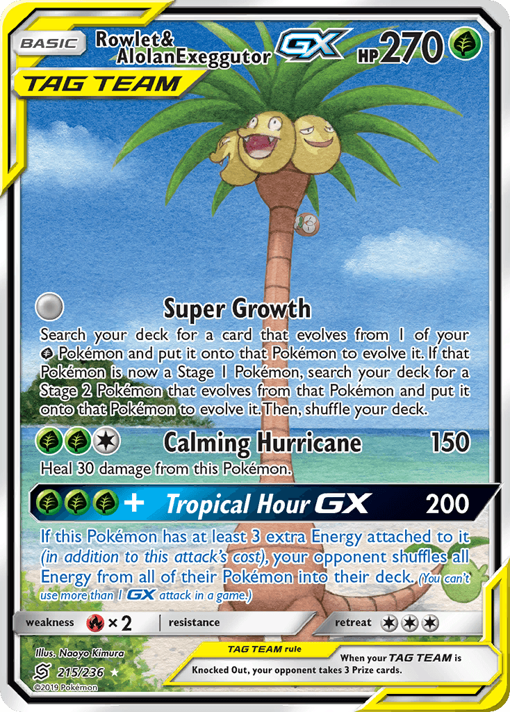 Rowlet & Alolan Exeggutor-GX — Gen 7
