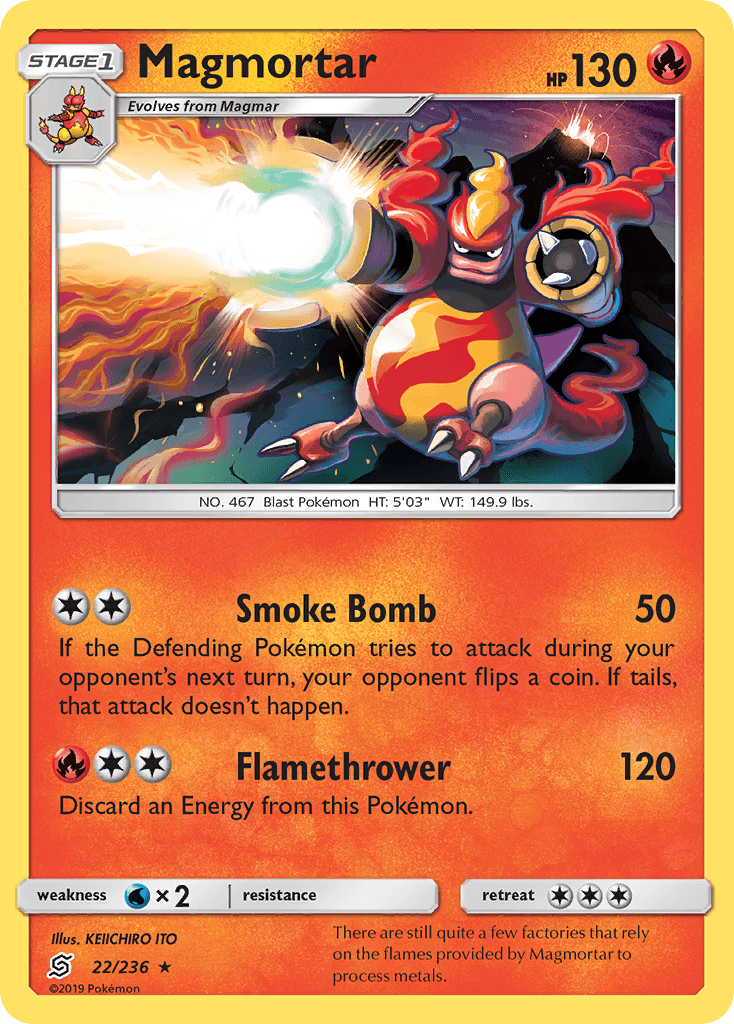 Magmortar Pokémon card