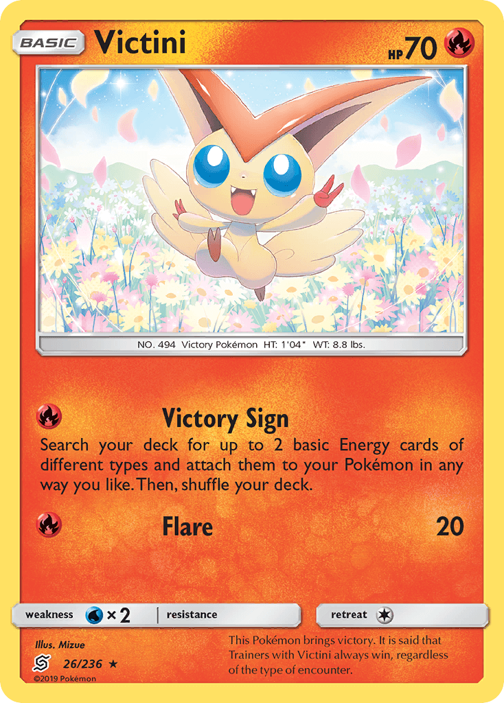 Victini Pokémon card