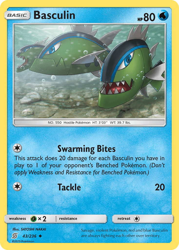 Basculin Pokémon card