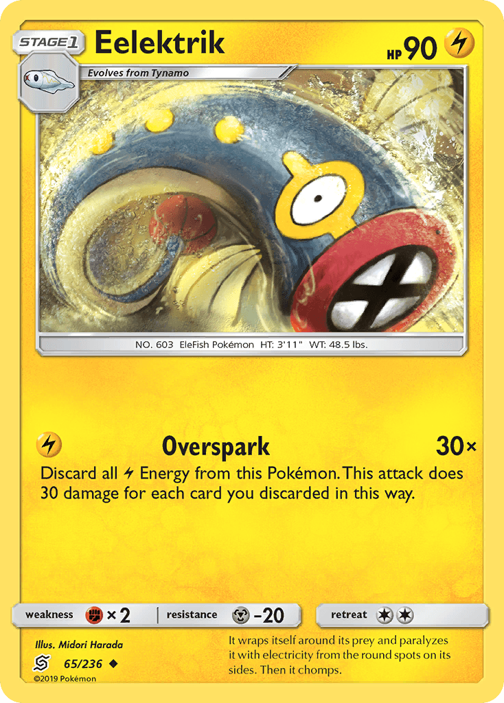 Eelektrik Pokémon card