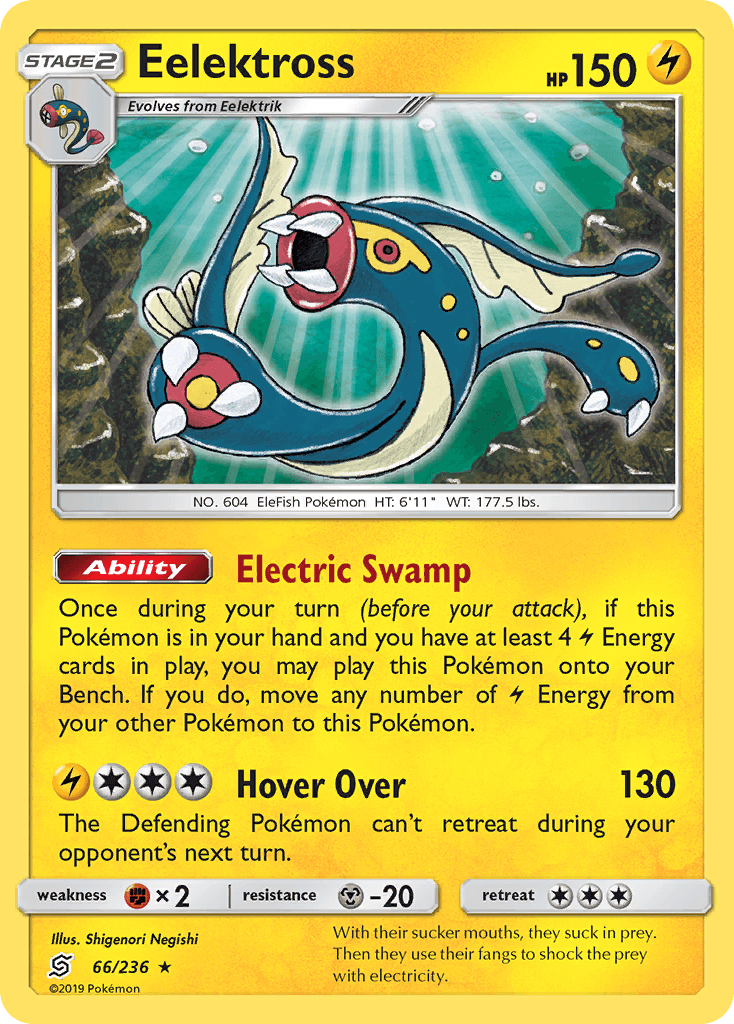 Eelektross Pokémon card