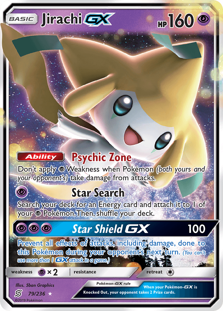 Jirachi-GX Pokémon card