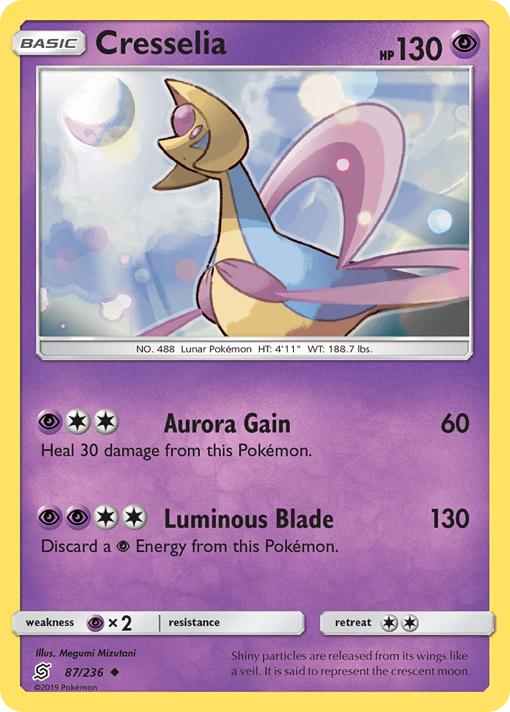 Cresselia Pokémon card