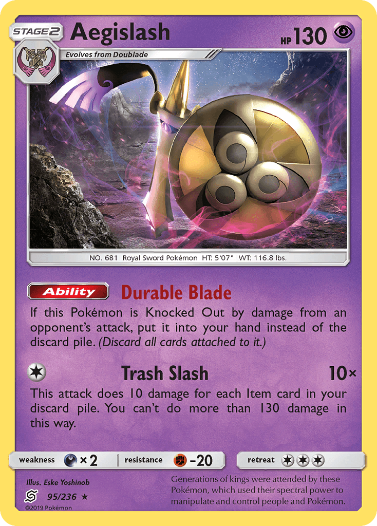 Aegislash Pokémon card