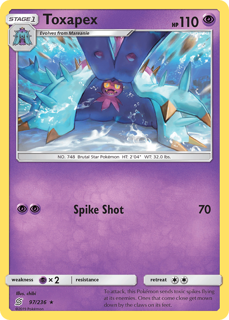 Toxapex Pokémon card