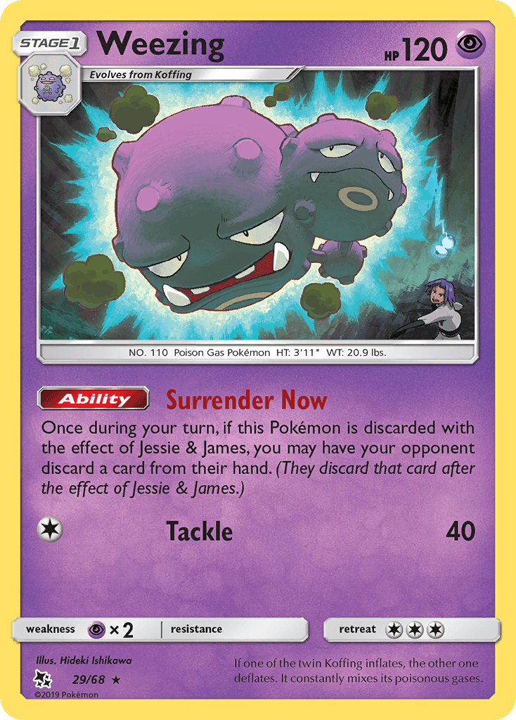 Weezing Pokémon card