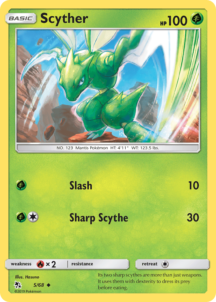 Scyther Pokémon card