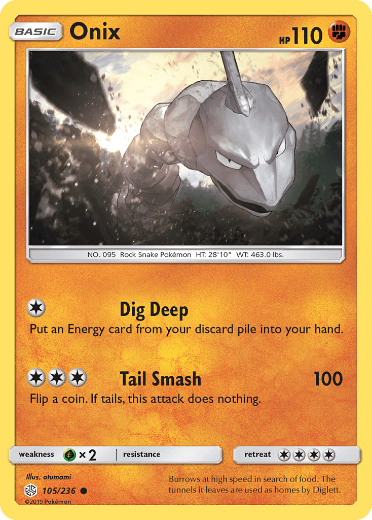 Onix Pokémon card