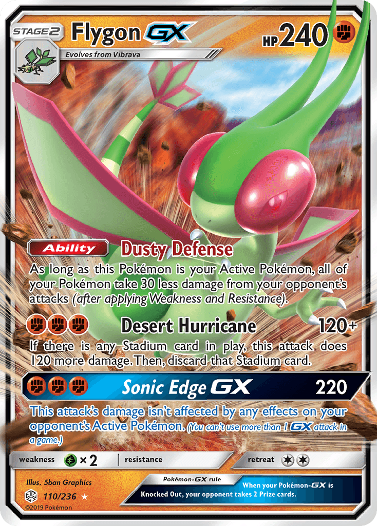 Flygon-GX Pokémon card