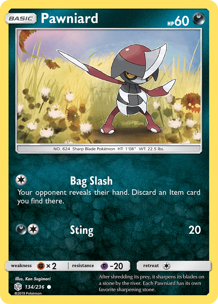 Pawniard illustrated by Ken Sugimori