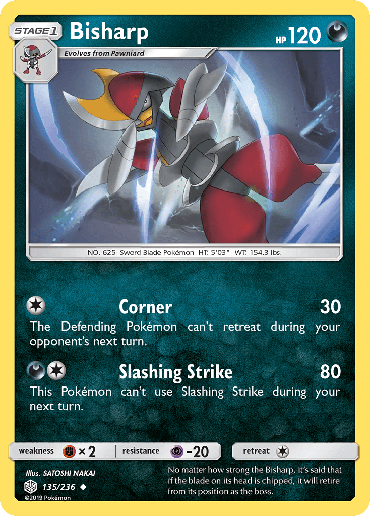 Bisharp Pokémon card