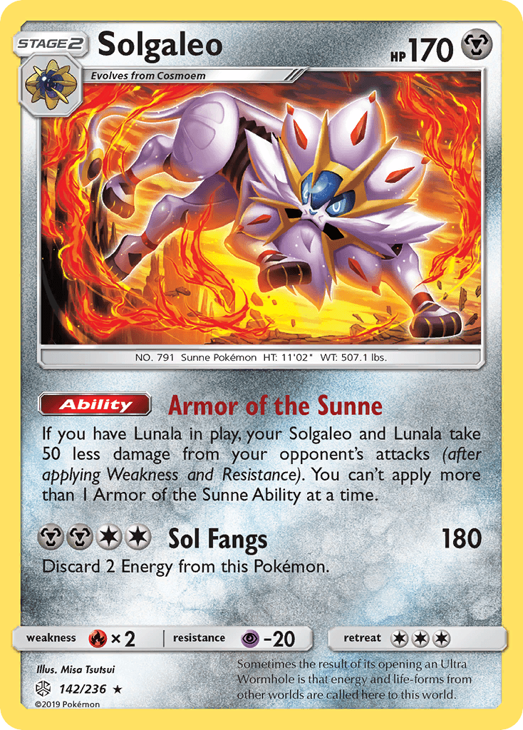 Solgaleo Pokémon card