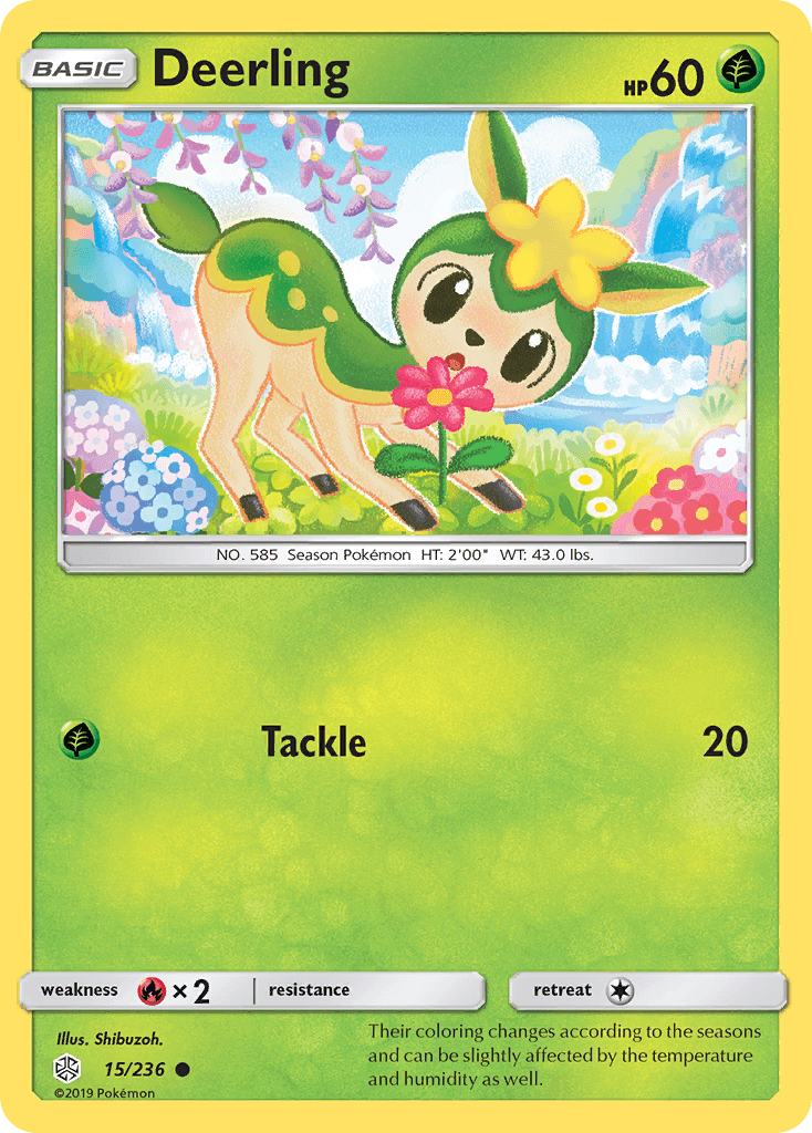 Deerling Pokémon card