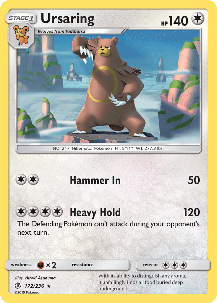 Ursaring Pokémon card