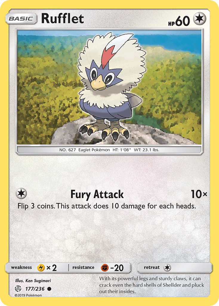 Rufflet illustrated by Ken Sugimori
