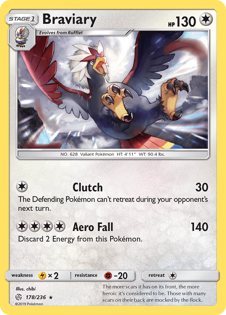 Braviary Pokémon card