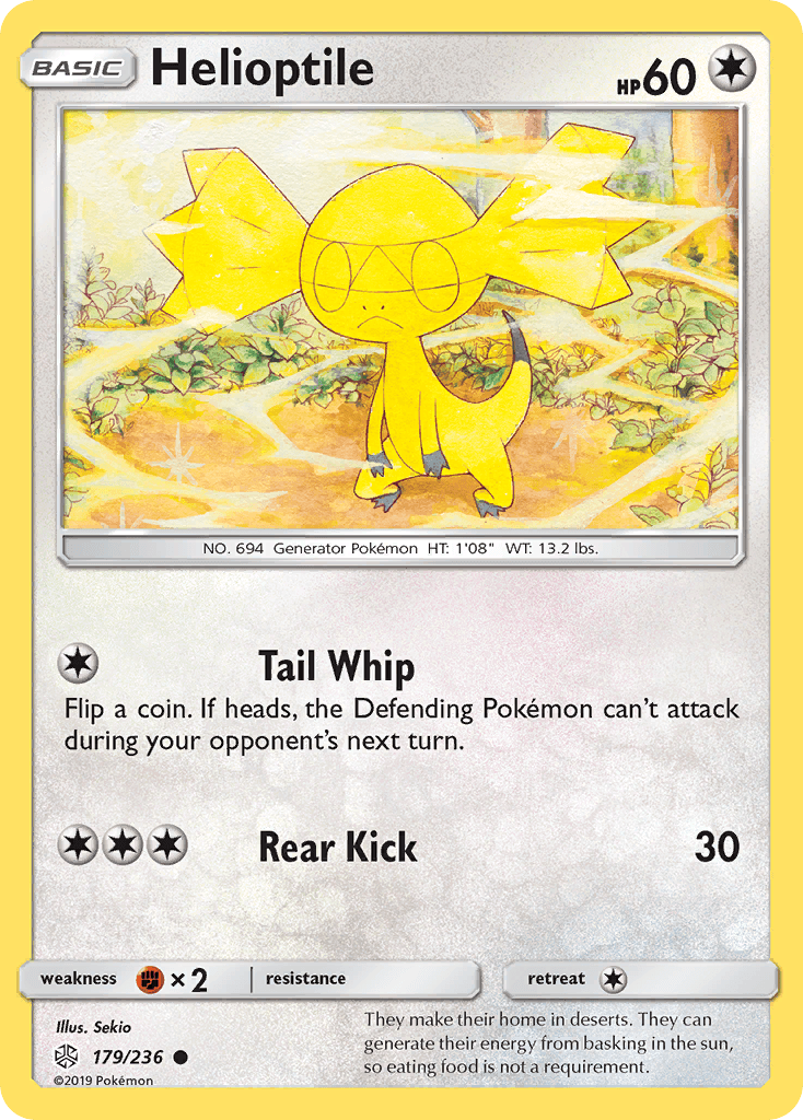 Helioptile Pokémon card