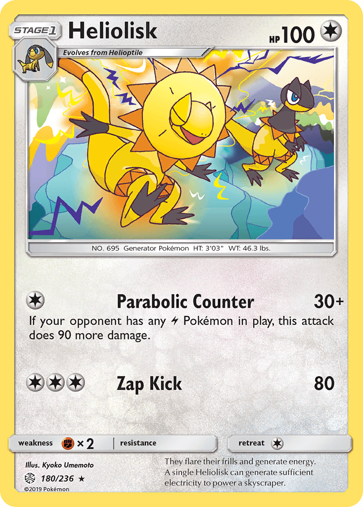Heliolisk Pokémon card