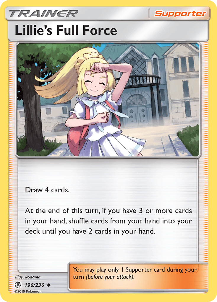 Lillie's Full Force Pokémon card