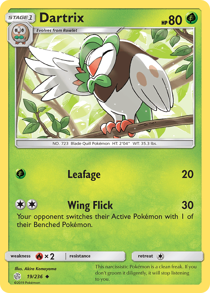 Dartrix Pokémon card