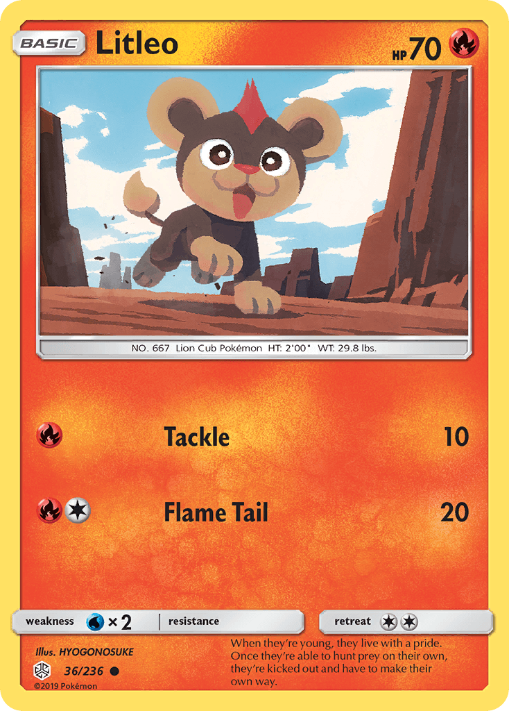 Litleo Pokémon card