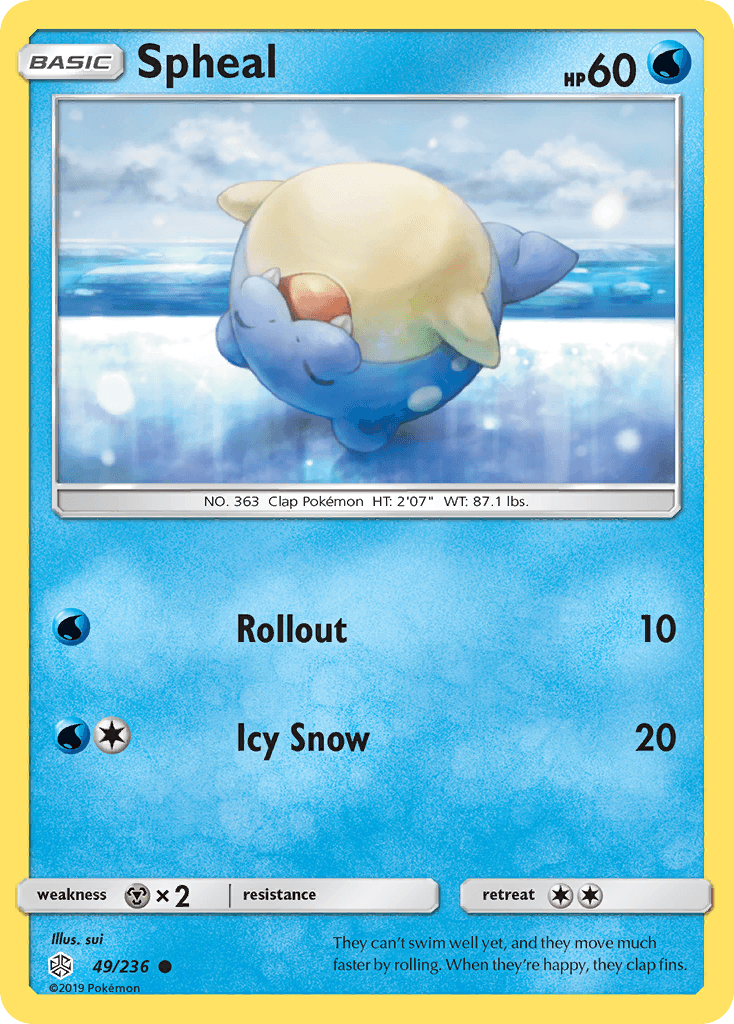 Spheal Pokémon card