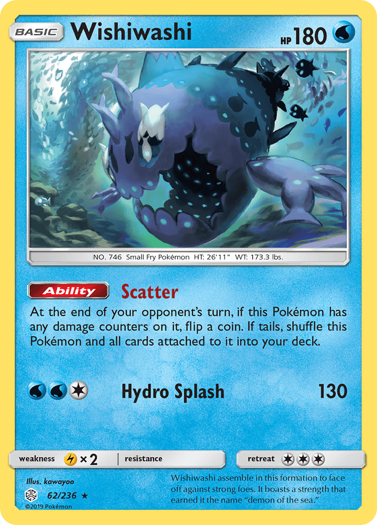 Wishiwashi Pokémon card