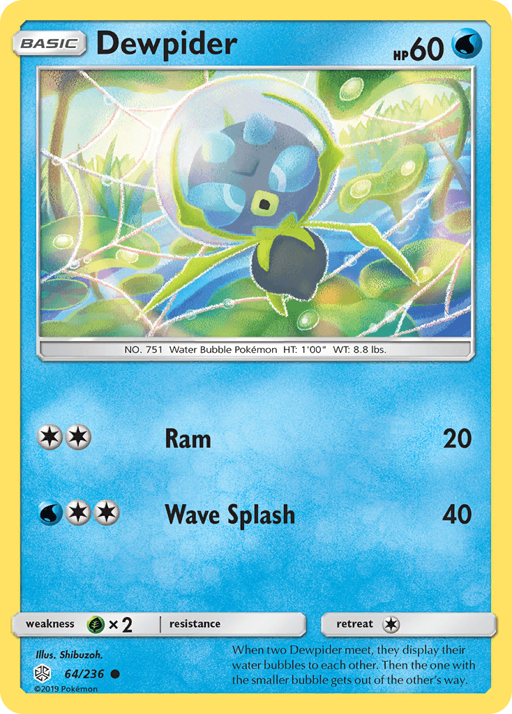 Dewpider Pokémon card