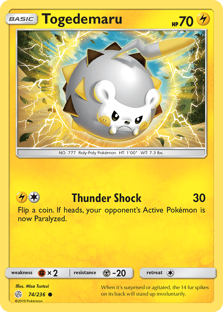 Togedemaru Pokémon card