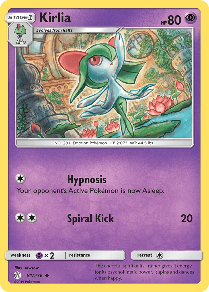 Kirlia Pokémon card