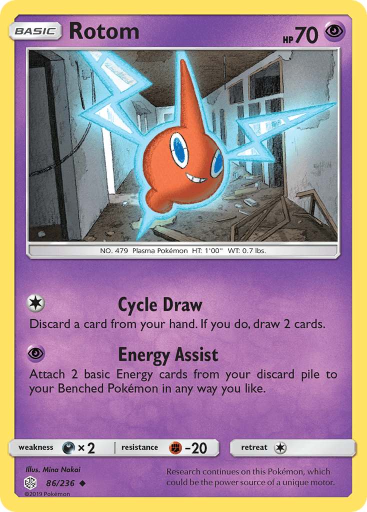 Rotom Pokémon card