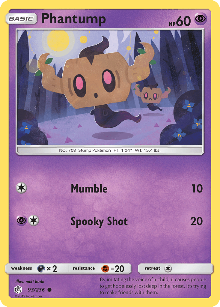 Phantump Pokémon card