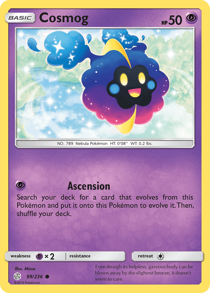 Cosmog Pokémon card