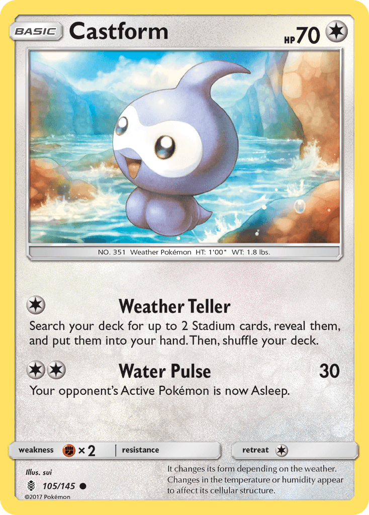 Castform Pokémon card