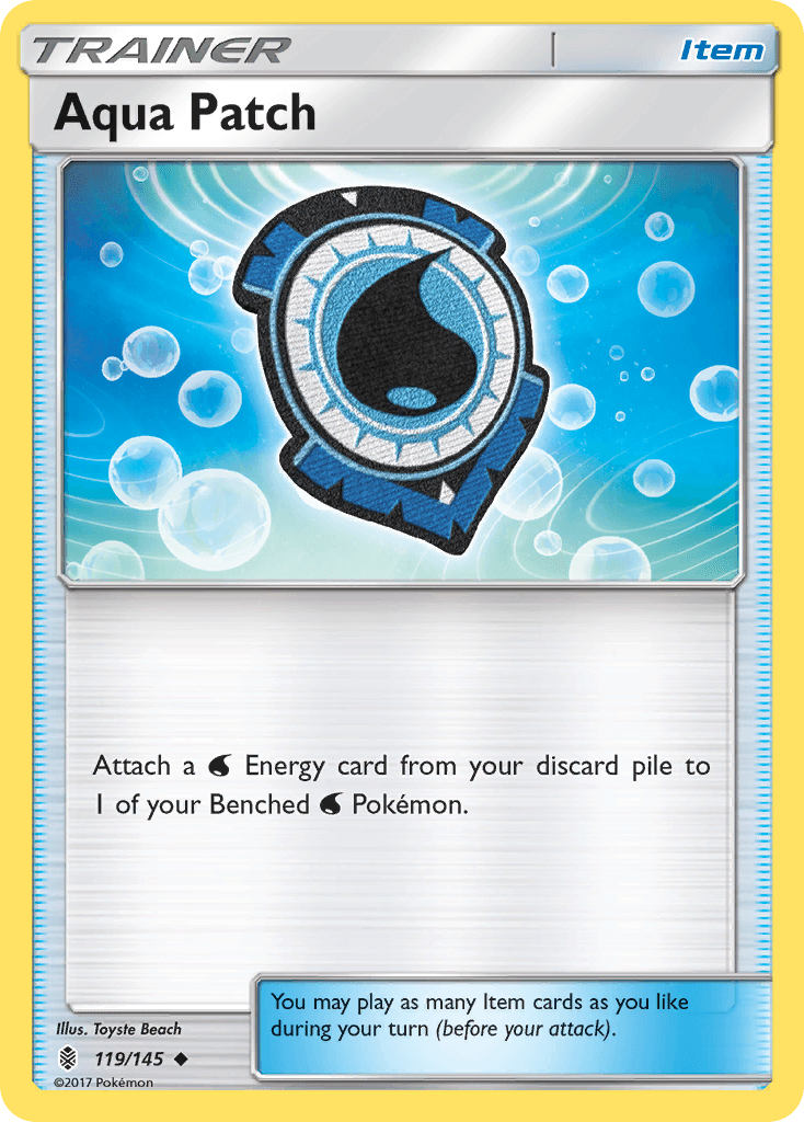 Aqua Patch Pokémon card