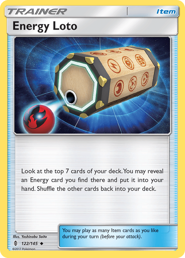 Energy Loto Pokémon card