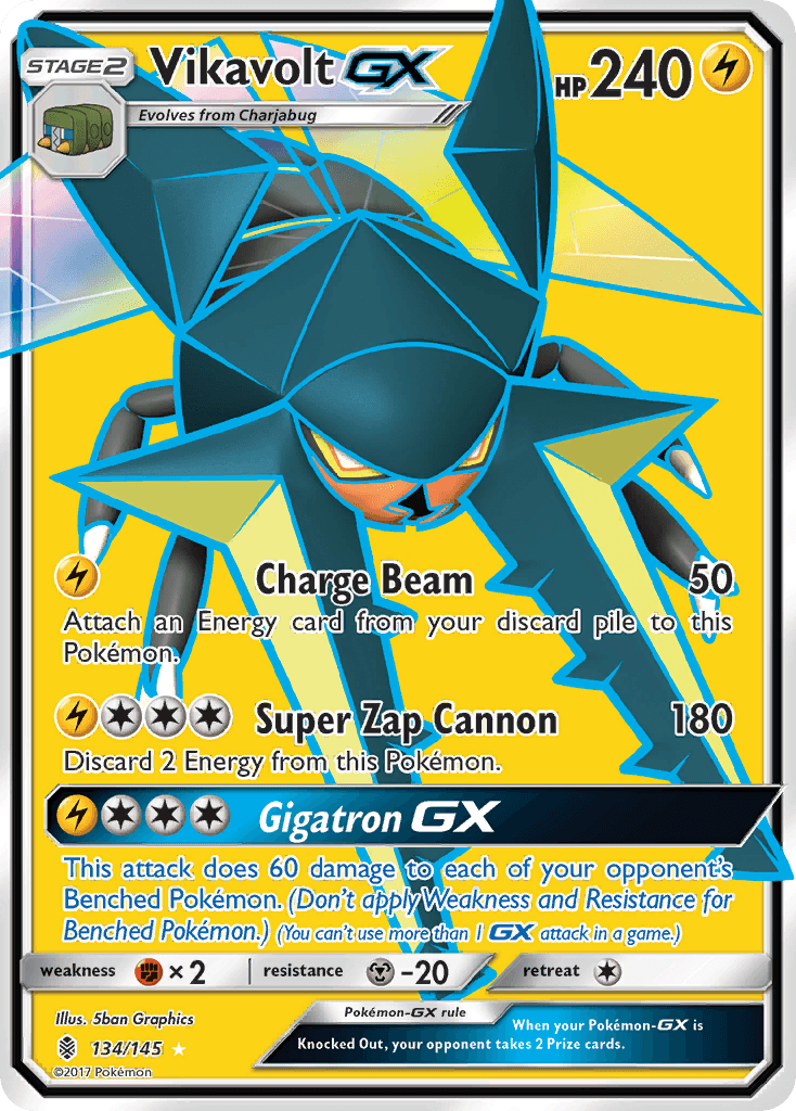 Vikavolt-GX Pokémon card