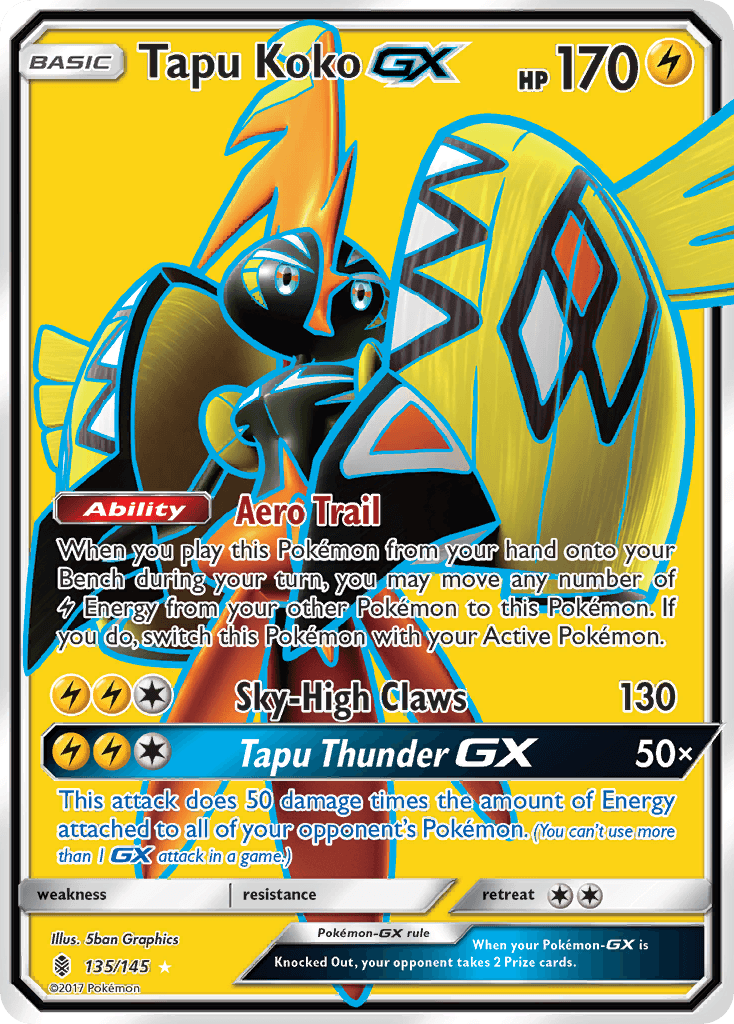 Tapu Koko-GX Pokémon card