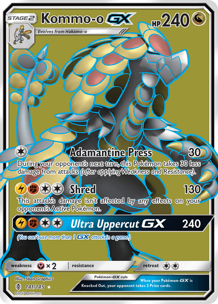 Kommo-o-GX Pokémon card
