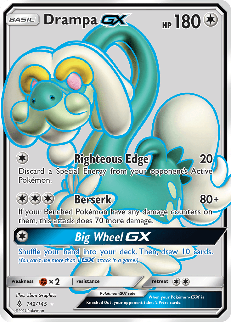 Drampa-GX Pokémon card
