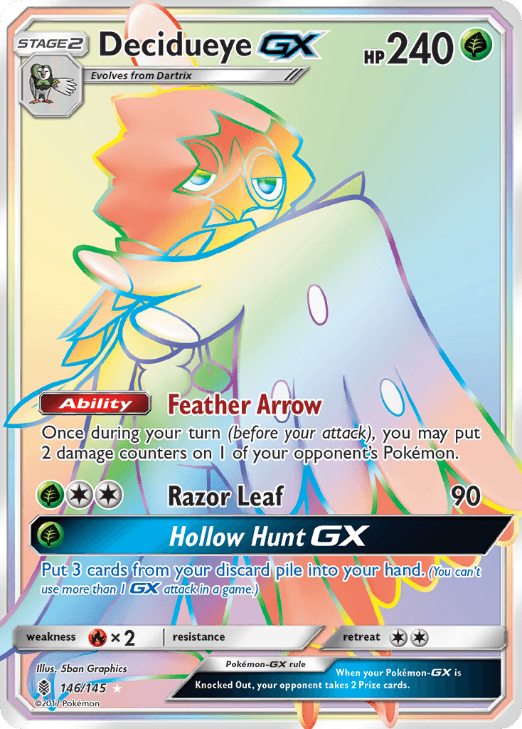 Decidueye-GX Pokémon card