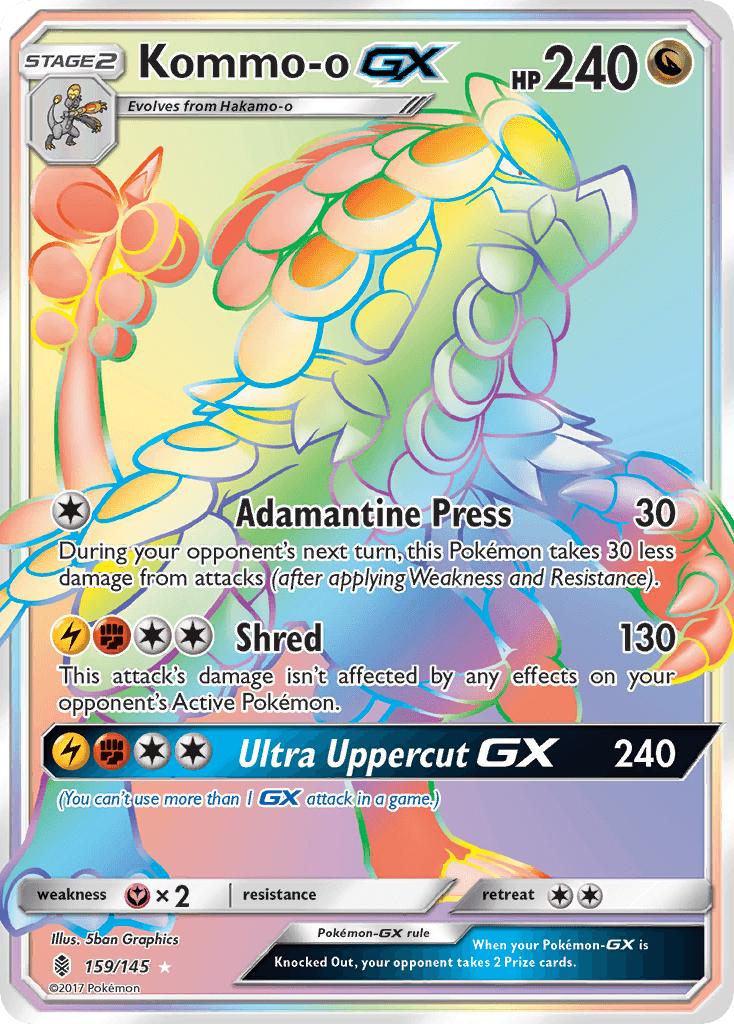 Kommo-o-GX Pokémon card