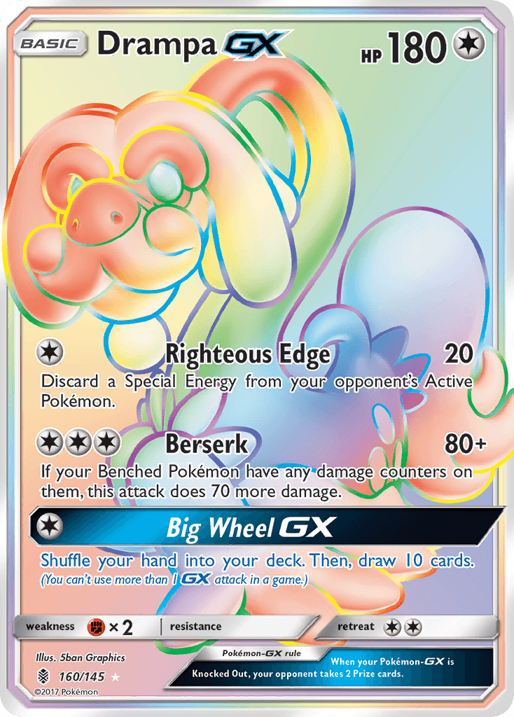 Drampa-GX Pokémon card