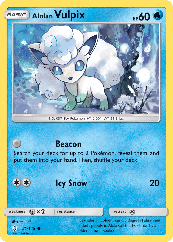 Alolan Vulpix Pokémon card