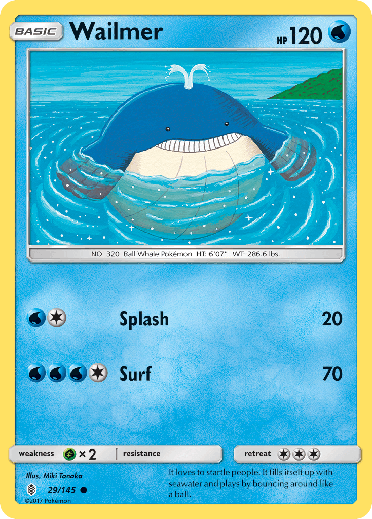 Wailmer Pokémon card