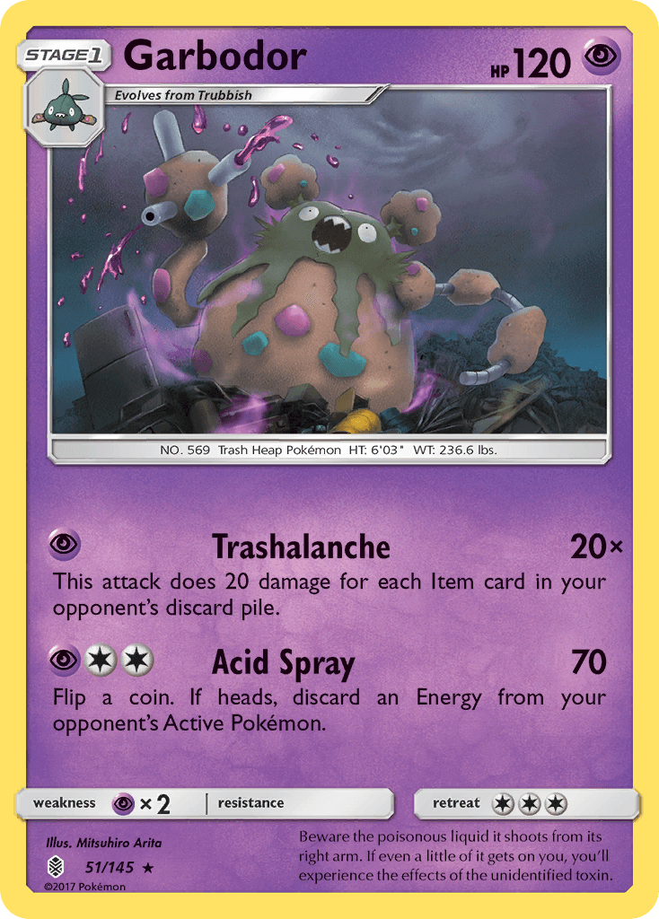 Garbodor Pokémon card